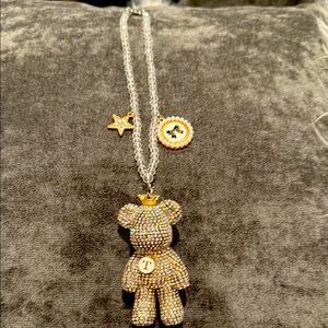 Sparkling Bear Pendant Necklace or a Car charm for your rearview mirror